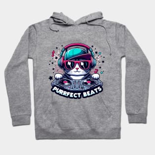 Purrfect Beats: Cool Cat DJ Hoodie